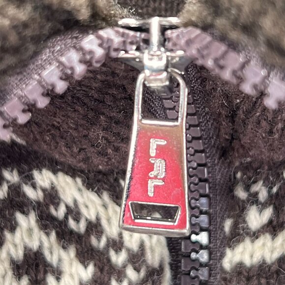 Lauren Ralph Lauren Cardigan Sweater Jacket Nordic Full Zip Pockets Wool Blend - Picture 7 of 14